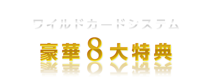 ワイルドカードシステム
豪華8大特典