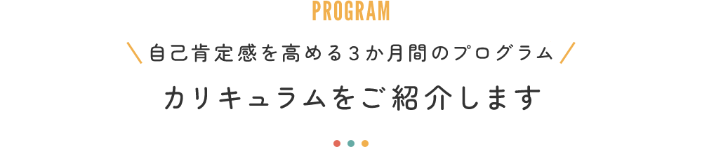カリキュラムをご紹介します